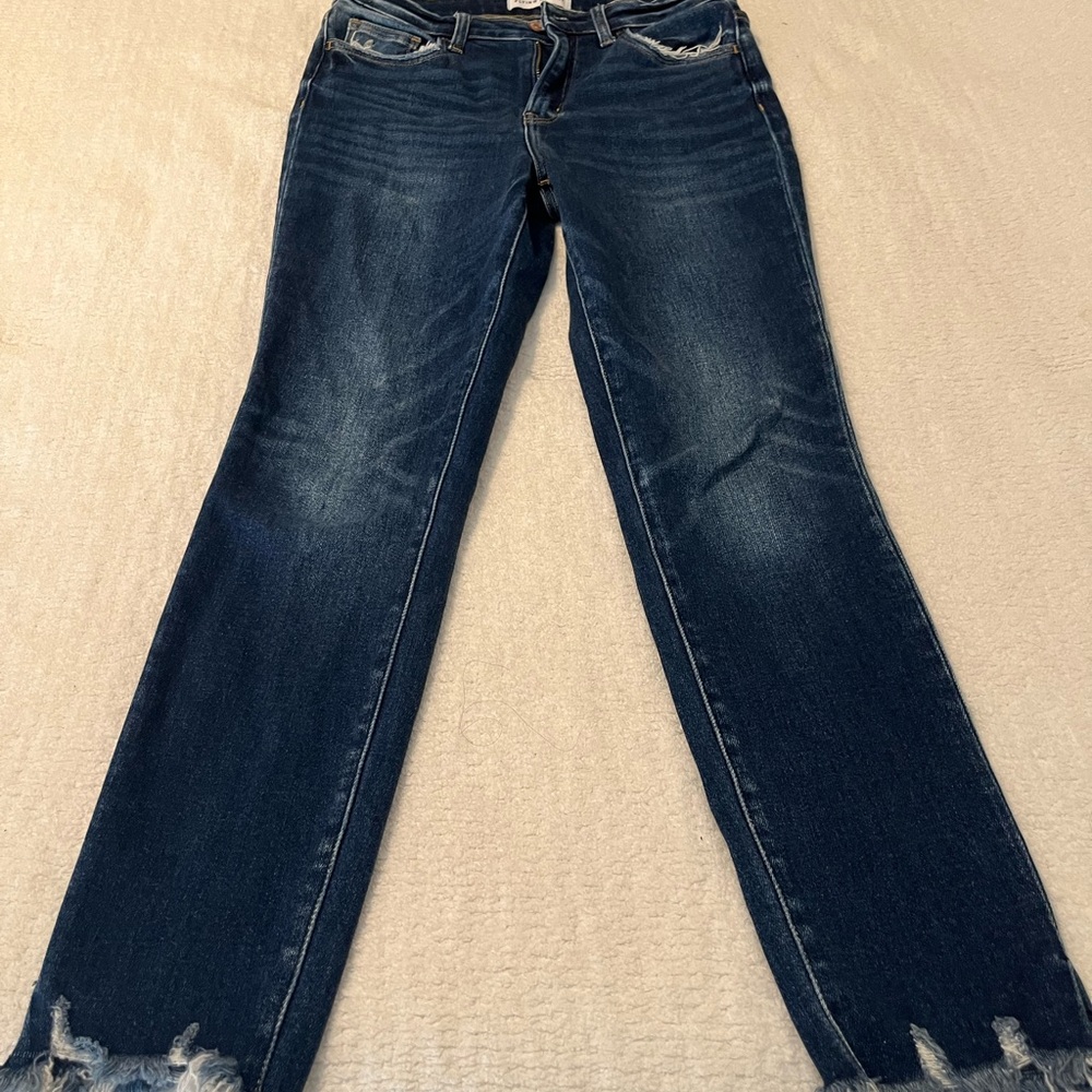 Flying Monkey Dark Blue Straight Leg Jeans